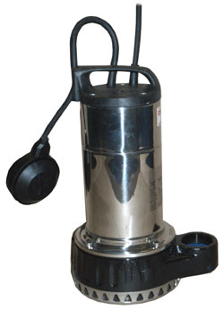 WMT series of submersible pumps for use in flooded basements, cellars and garages and for drainage of swimming pools and tanks.