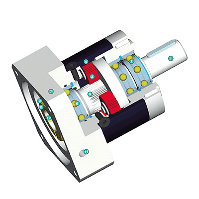 Planetary gearbox sectional drawings